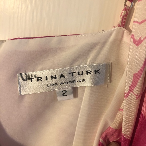 Trina Turk Silk Sundress Sz 2 - Picture 4 of 7